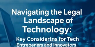 Navigating the Legal Landscape of Technology: Key Considerations for Tech Entrepreneurs and Innovators